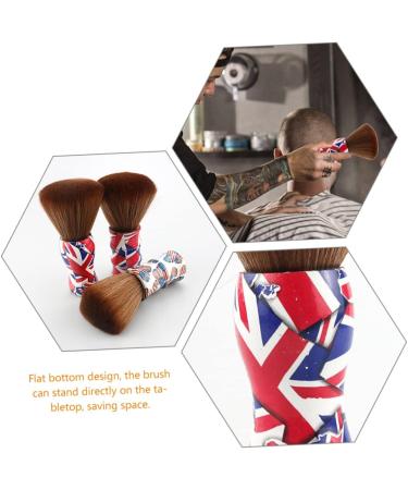 2pcs Hair Cleaning Brush & Dust Blower - Men's Shaving Brush & Fiber Wool Grooming Tool for Hairdressing - Buy Online on GoSupps.com