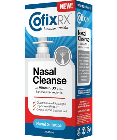 CofixRx Nasal Cleanse Solution Spray Povidone Iodine with Vitamin D3 & Xylitol Cleans Nasopharynx For Cold Allergy Sinus Relief Laboratory Tested Patented Formula Fast Acting & Long Lasting 3 pk - Buy Online on GoSupps.com