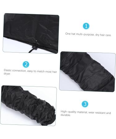 PLAFOPE 2pcs Dry Hair Cap Portable Hair Salon Heat Cap Adjustable Hooded Bonnet Heat Cap for Hair 190t Black - Buy Online on GoSupps.com