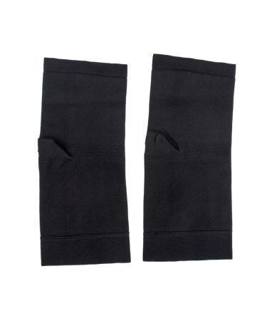 eYotto Compression Ankle Support Sleeve - Black L (22-25cm) | Stabilize Ligaments, Relieve Pain, & Aid in Injury Recovery - Buy Online on GoSupps.com