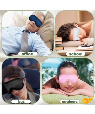 ELANE Silk Sleep Mask - 6 Pcs Set for Women, Light Blocking Eye Mask for Sleeping, Travel, and Relaxation - Buy Online on GoSupps.com
