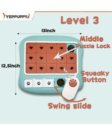 Yeppuppy Sniffing Puzzle Toys for Dogs - Level 4 Dog Enrichment & Mental Stimulation with Sound - Ideal for Natural Food Search and Play - Buy Online on GoSupps.com