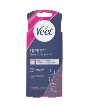 Veet Expert Bandes Visage Peaux Normales 12 Bandes