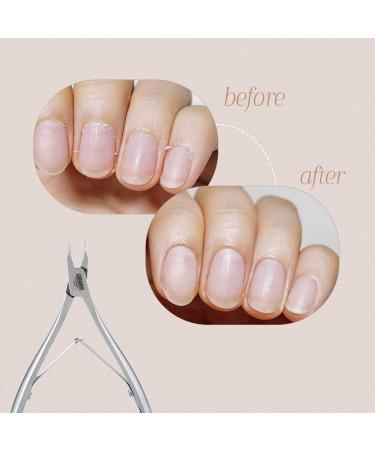 LUCANUS C type Cuticle Cutter Stainless Steel Cuticle Nippers with Hand-Sharpen Blades Cuticle Clippers for Nail Care Pedicure Manicure Nail Tools (Silver) - Buy Online on GoSupps.com