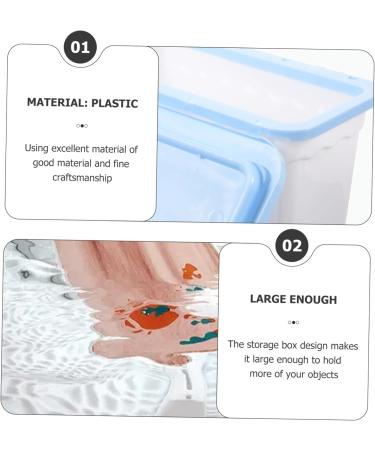 Zerodeko 18 pcs with Laundry Canister Booster Dry Dryer Lids Softener Deodorizer Clothes Case Detergent White Washing Powder Pins Sea Room Plastic Lid Scent Ing Container Salt - Buy Online on GoSupps.com