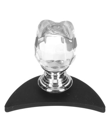 Healeved Tampon pour Ombre Paupi res en Silicone Cristal Forme Rose Outil de Maquillage des Yeux Pratique et Portable pour Femmes Accessoire Facile Utiliser pour Fards Paupi res