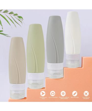 Buy FantasyDay 4 Pack Silicone Travel Set - TSA Approved BPA-Free Containers for Shampoo Cream & Body Care - Portable Travel Accessories (80ml) - Buy Online on GoSupps.com