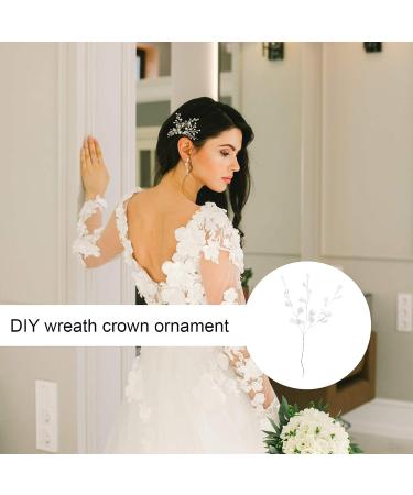 Garneck 50 Stems Artificial Bouquet - DIY Crafts with Water Drop Acrylic Flower Wire Stems - Crystal Diamante Branches for Thanksgiving & Christmas Decor - Buy Online on GoSupps.com
