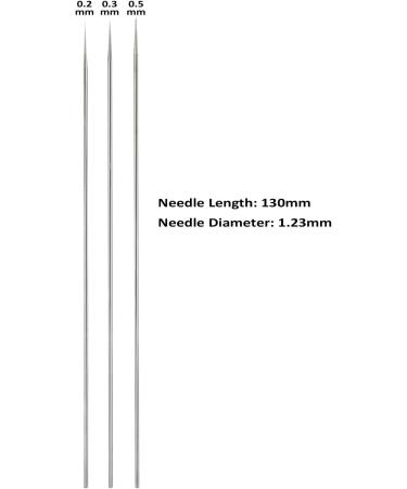 Uouteo Airbrush Nozzle & Needle Replacement Set with Cleaning Repair Tool - 0.2mm, 0.3mm, 0.5mm - 11 in 1 Kit - Buy Online on GoSupps.com