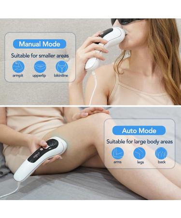 AOHEKANG At-home Laser Hair Removal for Women - IPL Hair Removal Device with ICE Technology - Permanent & Painless Hair Remover for Facial, Armpits, Bikini, and Legs - Upgraded to 999,999 Flashes - White - Buy Online on GoSupps.com