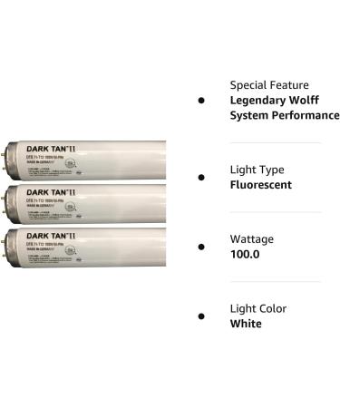 Wolff Dark Tan II F71 T12 100W Tanning Bed Bulbs - Box of 24 Lamps - Buy Online on GoSupps.com
