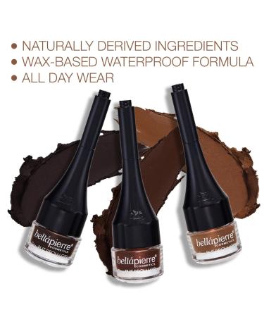 Bellapierre StayPUT Brow Gel - Waterproof, Buildable Formula | Long Wearing Eyebrow Gel in Cardamom - 0.08 Oz - Buy Online on GoSupps.com