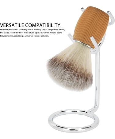 Dekaim Stainless Steel Safety Brush Holder | Modern Rustproof Display Stand | Stylish Silver Organizer for Home & Salon - Buy Online on GoSupps.com