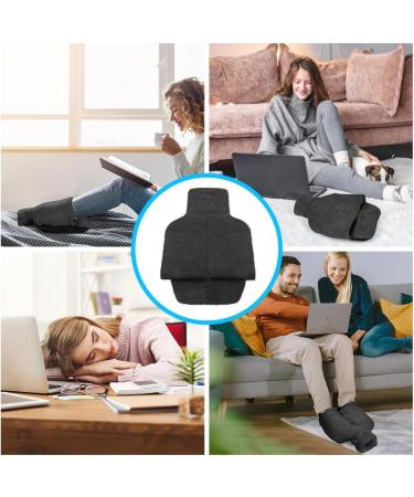 Flintronic 2L Electric-Free Foot Heaters | Soft Flannel Hot Water Bottle | 2-in-1 Heating Pads for Men & Women - Gray (36x30cm) - Buy Online on GoSupps.com