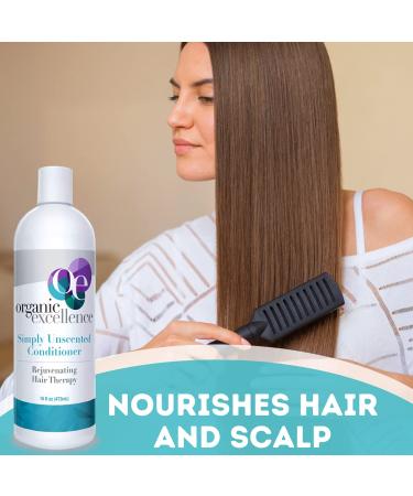 Organic Excellence Sulfate Free Conditioner | Fragrance Gluten & Paraben Free | Natural Hair Care for All | 16 fl oz (473 ml - Buy Online on GoSupps.com
