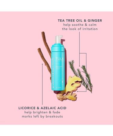 TULA Keep It Clear Acne Foam Cleanser | Salicylic Acid Acne Treatment | Prevent Breakouts & Fade Marks | Probiotic Extracts | 6.3 fl. oz - Buy Online on GoSupps.com