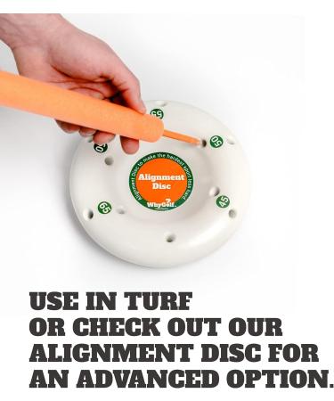 WHYGOLF Padded Alignment Rods - Improve Swing Angles like a Pro with Ground or Training Aid Use - Buy Online on GoSupps.com