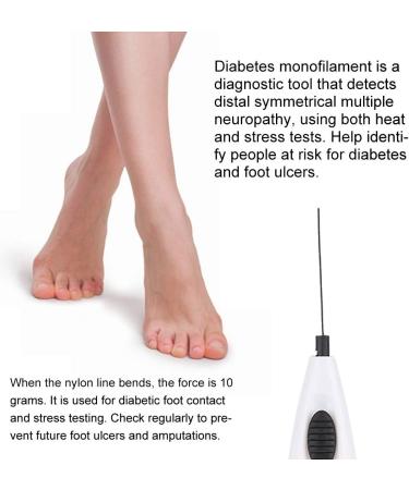 Agatige 10 Grams Diabetes Test Monofilament Pen Diabetic Foot Exam Neuropathy Reflection Screening Tool - Buy Online on GoSupps.com