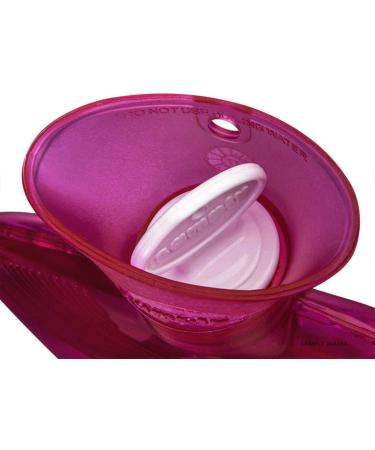 Samply 2L Hot Water Bottle with Knitted Cover - Hot & Cold Compress for Pain Relief - Ideal for Menstrual Cramps - Transparent Purple Lavender - Buy Online on GoSupps.com