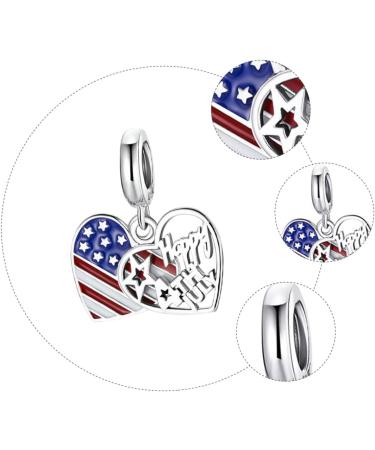 COHEALI 1pc Love Flag Pendant Flags American Flag Fashion Jewelry Bracelet Decor Wrist S925 United States - Buy Online on GoSupps.com