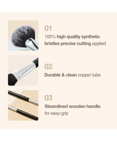 Travel Makeup Brush Set - 5 Pcs Essential Face & Eye Brushes | Portable Travel Makeup Kit with Pouch & Brush Cover | Shop Now for International Delivery - Buy Online on GoSupps.com