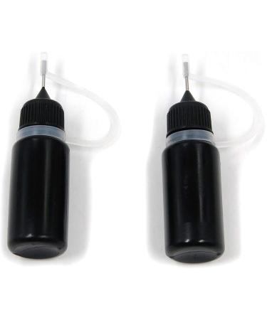 T Tulead Black Tip Applicator Metal Needle Plastic Bottle 10ml Precision Tip Applicator Bottles Pack of 10 Black 10ml - Buy Online on GoSupps.com