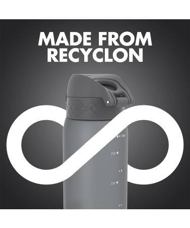 Ion8 Kids Water Bottle 350ml - Leak Proof, BPA Free, Easy to Open, Dishwasher Safe - Grey - Buy Online on GoSupps.com