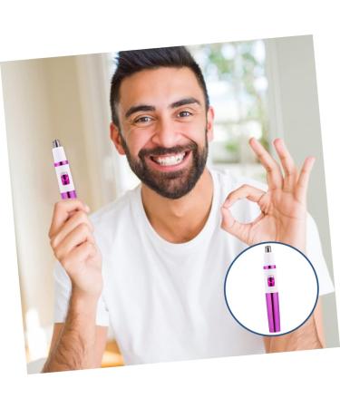 Housoutil Nose Hair Trimmer - Electric Facial Hair Remover | Battery-Powered Pen Shape Epilator for Smooth Skin | 1pc Rosy Design - Buy Online on GoSupps.com