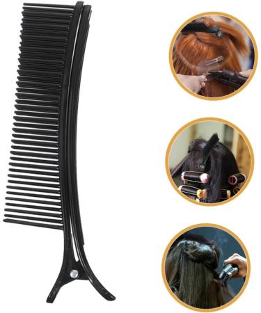 BIUDECO Hair Salon Clip Hair Styling Clip Hair Sectioning Clips Parting Comb Clips Hair Parting Tools Nonslip Hair Clips Hair Clips for Styling Hair Styling Clamps Sectioning Hair Clips 14.20X3.00X2.30CM Black - Buy Online on GoSupps.com