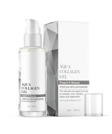 Project E Beauty Aqua Collages Gel |Natural organic car care vitamin C Facial-eyes-anti-aging-fine lines folds lifting tightening filling serum ion-gel treatment 50 ml - Buy Online on GoSupps.com