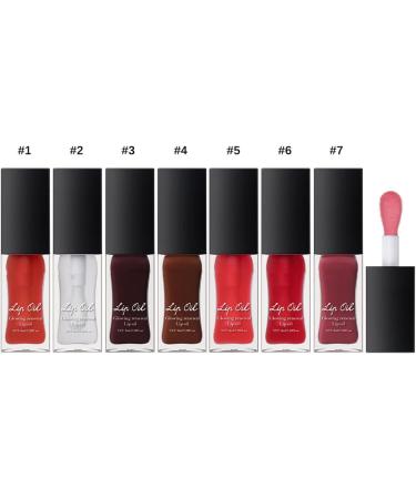 Lip Oil for Hydrated and Repaired Lips 7 Colors Liquid Lipstick Suitable for School Office and Outdoors Liquid Lipstick - Buy Online on GoSupps.com