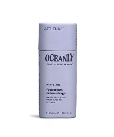 ATTITUDE Oceanly Face Cream Stick EWG Verified Plastic-free Plant & Mineral-Based Ingredients Vegan & Cruelty-free Beauty Products PHYTO AGE Unscented 8.5 grams PHYTO AGE 8.5 g (Pack of 1)