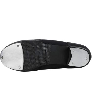 Linodes Unisex PU Leather Slip On Tap Dance Shoes - Black 7.5 Women/6.5 Men - Buy Online on GoSupps.com