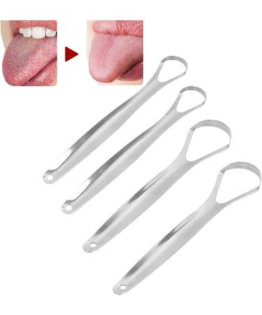 2 Pack Stainless Steel Tongue Cleaner for Adults - Portable Reusable Hygiene Tool to Eliminate Bad Breath & Refresh Oral Care - Buy Online on GoSupps.com