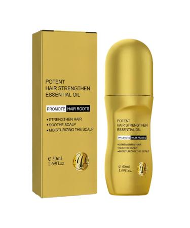 Mimoqk Hair Thickening Rollerball 50ml Scalp and Hair Strengthening Oil Scalp Moisturizer for Dense Hair Hair Loss and Damaged Hair Oil Restorative Formula for Thicker Healthier Hair