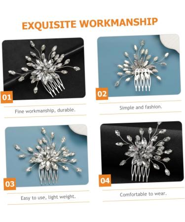 DOITOOL Hair Comb Hair Accessories for Bride Bridal Hair Accessories Bridal Accessories Prom Hair Accessories Bride Accessories Bride Headpiece Prom Headpiece Tiara Alloy Wedding Headband - Buy Online on GoSupps.com