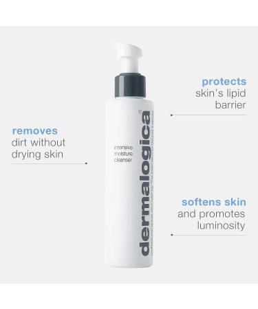 Dermalogica Intensive Moisture Cleanser - Hydrating Face Wash for Dry Skin - 5.1 Fl Oz - Smooth, Soft, and Luminous Skin - Buy Online on GoSupps.com