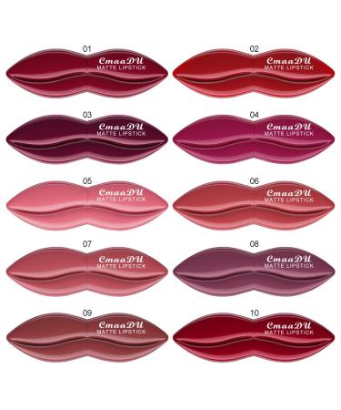FAEYLI 5Pcs Matte Velvet Lipstick Set | Long Lasting Lip Stain (Lipstick Set 01) - Buy Online on GoSupps.com