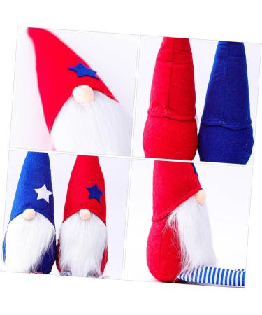 Cabilock 1pc Independence Day Doll Decor Desk Topper Shamrock Bracelet Desktop Faceless Doll Props Household Red 29x22x9cm - Buy Online on GoSupps.com
