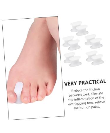 5 Pairs Toe Splitter Separator for Hallux Durable Bunion Straightener & Big Toe Protector - Practical Halloween Edition - White 3.6x3.3cm - Buy Online on GoSupps.com