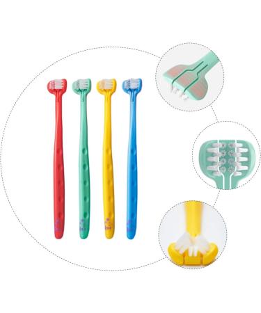 Healvian Infant Dental Oral Triple Clean Toothbrushes - 4pcs Kids Soft Toothbrush Set for Children and Toddlers - Buy Online on GoSupps.com