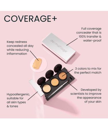 DERMAFLAGE COVERAGE+ Rosacea Cream with Full Coverage Makeup for Redness Relief (Light) - Buy Online on GoSupps.com