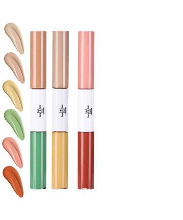 Besreey Liquid ConcealerMakeup Camouflage with High Opacity 3 Pieces Girls Sweatproof Contouring Cosmetics for Date Meeting Wedding and Travel