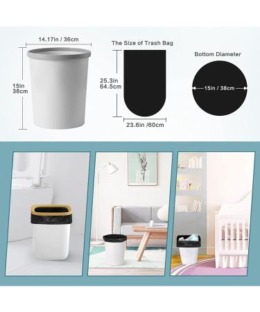 Fyy Garbage Bags - 8 Gallon Waste Bags for Bathroom Kitchen Office | 80 Pieces (4 Rolls) | Durable Black Trash Bags 60x64.5 cm - Buy Online on GoSupps.com
