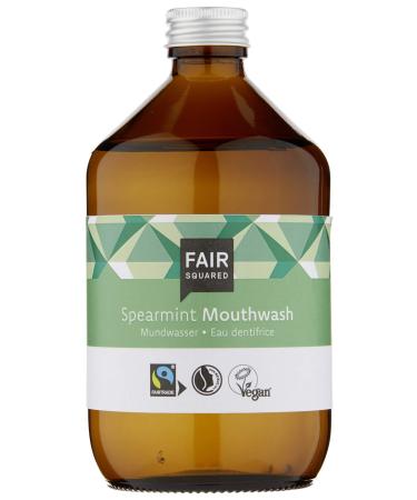 FAIR SQUARED mouthwash Spearmint 500 ml - vegan natural cosmetics - Zero Waste in reusable glass