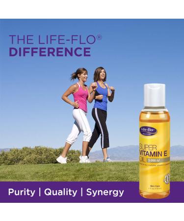 Life-flo Super Vitamin E Oil 5000 IU - Nourishing Skin & Hair, 4 fl oz (118 ml) - Buy Online on GoSupps.com