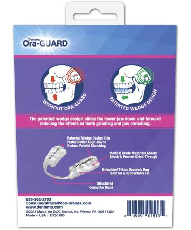 Dentemp Ora-GUARD Custom Fit Dental Guard - Bruxism Night Guard for Teeth Grinding - Mouth Guard for Clenching - Comfortable Night Guard for Jaw Muscles - 1 Count - Buy Online on GoSupps.com