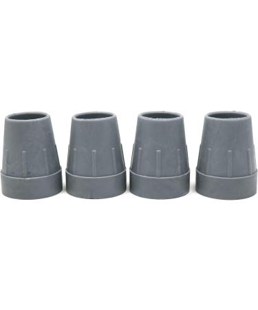 fiXte Heavy Duty Rubber Ferrule Tips with Metal Washer for 25mm Poles - Grey (Pack of 4) - Buy Online on GoSupps.com