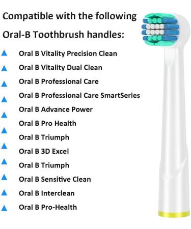 Replacement Toothbrush Heads Compatible with Oral B Braun 16 Pack Professional Precision & Sensitive Brush Heads Refill for Oral B Pro 500/1000/1500/3000/3757/5000/7000/7500/8000 - Buy Online on GoSupps.com