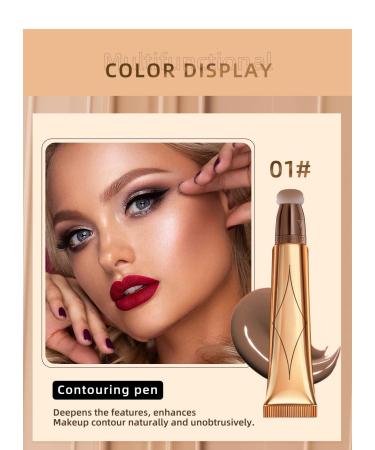 3-in-1 Color Contour Beauty Wand: Highlighter, Blush, Concealer | Long Lasting Matte Finish | Liquid Illuminator Makeup Stick - Buy Online on GoSupps.com